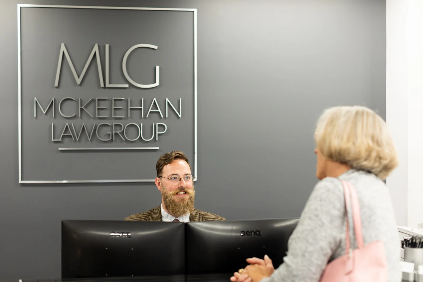 Reception at the McKeehan Law Group Knoxville office